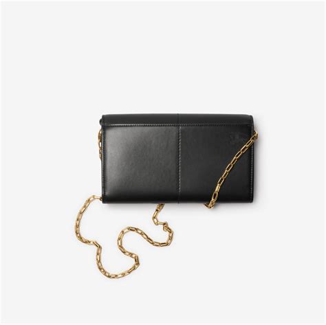 burberry wallet on a chain|Snip Chain Strap Wallet in Black .